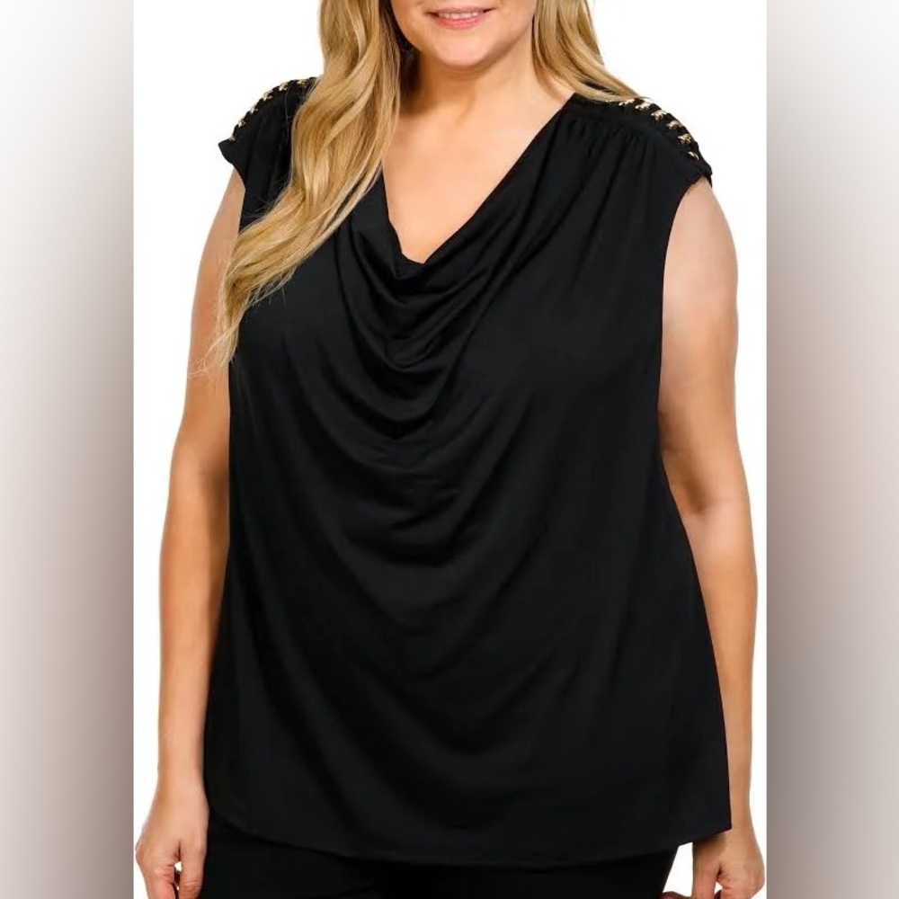 Plus Size Black Blouse